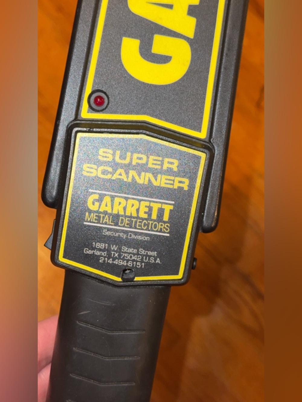 GARRETT METAL DETECTOR Hand-Held Metal Detector 11651